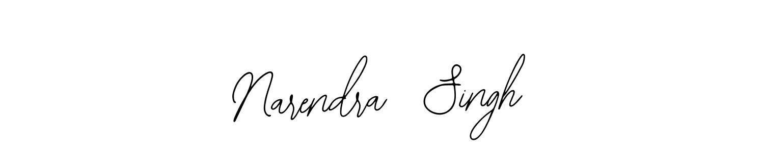 Use a signature maker to create a handwritten signature online. With this signature software, you can design (Bearetta-2O07w) your own signature for name Narendra  Singh. Narendra  Singh signature style 12 images and pictures png