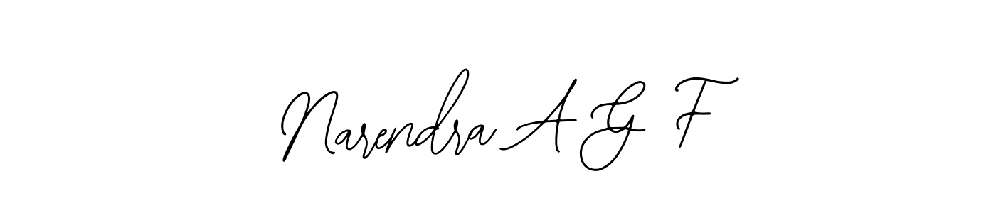 Create a beautiful signature design for name Narendra A G F. With this signature (Bearetta-2O07w) fonts, you can make a handwritten signature for free. Narendra A G F signature style 12 images and pictures png