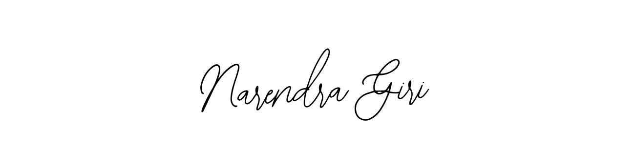 How to make Narendra Giri name signature. Use Bearetta-2O07w style for creating short signs online. This is the latest handwritten sign. Narendra Giri signature style 12 images and pictures png