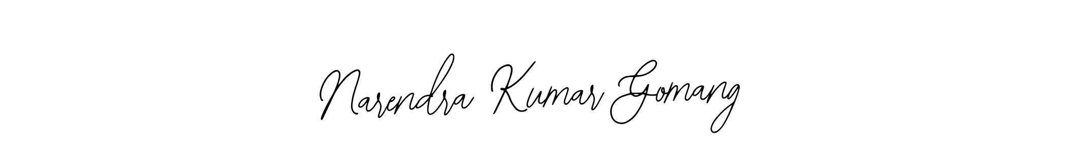 You can use this online signature creator to create a handwritten signature for the name Narendra Kumar Gomang. This is the best online autograph maker. Narendra Kumar Gomang signature style 12 images and pictures png