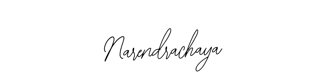 How to make Narendrachaya name signature. Use Bearetta-2O07w style for creating short signs online. This is the latest handwritten sign. Narendrachaya signature style 12 images and pictures png