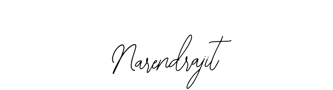 Use a signature maker to create a handwritten signature online. With this signature software, you can design (Bearetta-2O07w) your own signature for name Narendrajit. Narendrajit signature style 12 images and pictures png