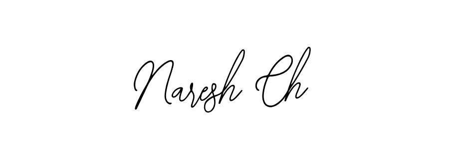 Use a signature maker to create a handwritten signature online. With this signature software, you can design (Bearetta-2O07w) your own signature for name Naresh Ch. Naresh Ch signature style 12 images and pictures png