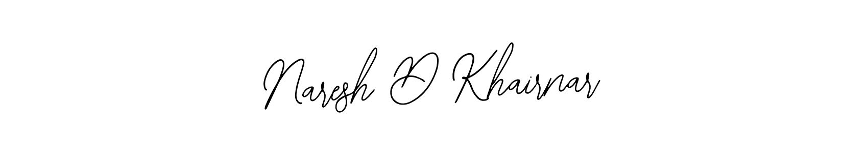 Create a beautiful signature design for name Naresh D Khairnar. With this signature (Bearetta-2O07w) fonts, you can make a handwritten signature for free. Naresh D Khairnar signature style 12 images and pictures png