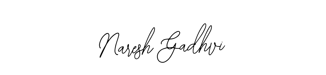How to make Naresh Gadhvi signature? Bearetta-2O07w is a professional autograph style. Create handwritten signature for Naresh Gadhvi name. Naresh Gadhvi signature style 12 images and pictures png