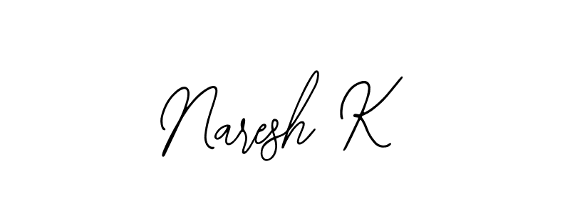 Make a beautiful signature design for name Naresh K. Use this online signature maker to create a handwritten signature for free. Naresh K signature style 12 images and pictures png
