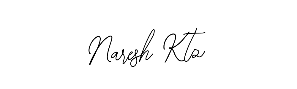 How to make Naresh Ktz name signature. Use Bearetta-2O07w style for creating short signs online. This is the latest handwritten sign. Naresh Ktz signature style 12 images and pictures png