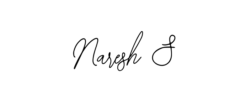 Design your own signature with our free online signature maker. With this signature software, you can create a handwritten (Bearetta-2O07w) signature for name Naresh S. Naresh S signature style 12 images and pictures png