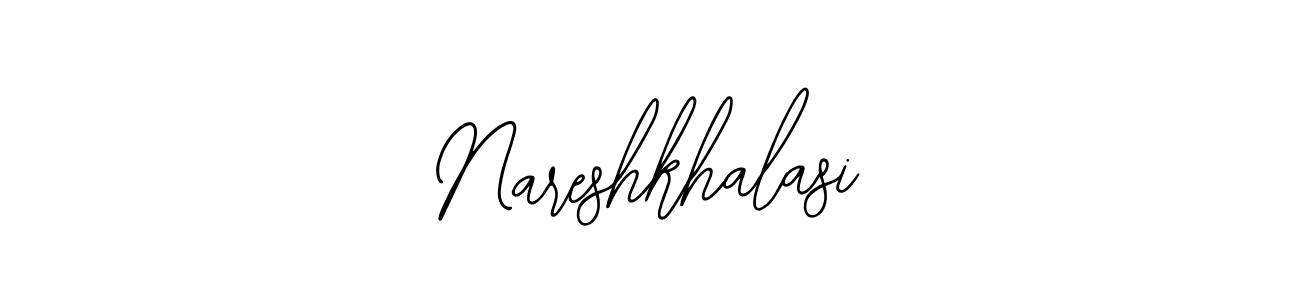 Design your own signature with our free online signature maker. With this signature software, you can create a handwritten (Bearetta-2O07w) signature for name Nareshkhalasi. Nareshkhalasi signature style 12 images and pictures png