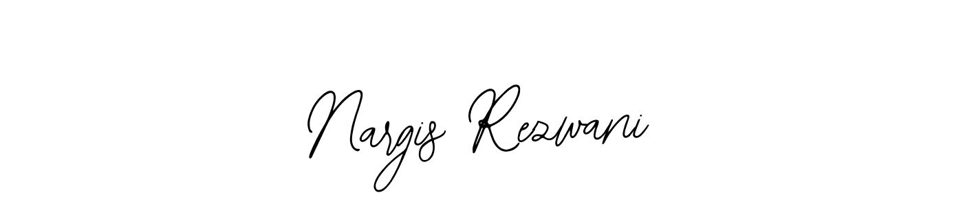 You should practise on your own different ways (Bearetta-2O07w) to write your name (Nargis Rezwani) in signature. don't let someone else do it for you. Nargis Rezwani signature style 12 images and pictures png