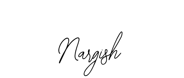 Design your own signature with our free online signature maker. With this signature software, you can create a handwritten (Bearetta-2O07w) signature for name Nargish. Nargish signature style 12 images and pictures png