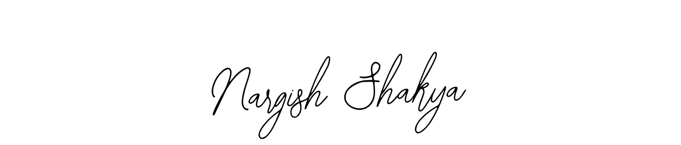 Make a beautiful signature design for name Nargish Shakya. Use this online signature maker to create a handwritten signature for free. Nargish Shakya signature style 12 images and pictures png