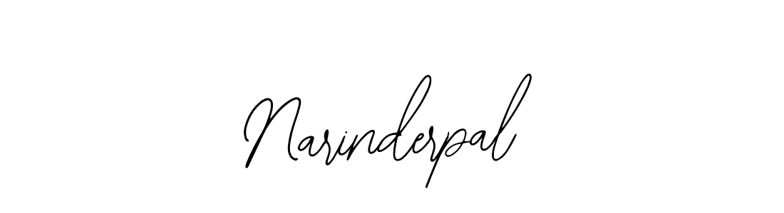 How to make Narinderpal signature? Bearetta-2O07w is a professional autograph style. Create handwritten signature for Narinderpal name. Narinderpal signature style 12 images and pictures png