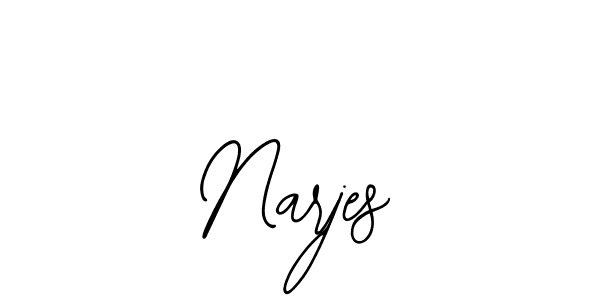 Make a beautiful signature design for name Narjes. Use this online signature maker to create a handwritten signature for free. Narjes signature style 12 images and pictures png