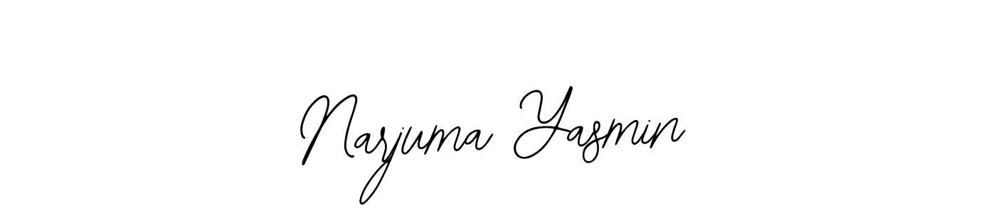 Also we have Narjuma Yasmin name is the best signature style. Create professional handwritten signature collection using Bearetta-2O07w autograph style. Narjuma Yasmin signature style 12 images and pictures png