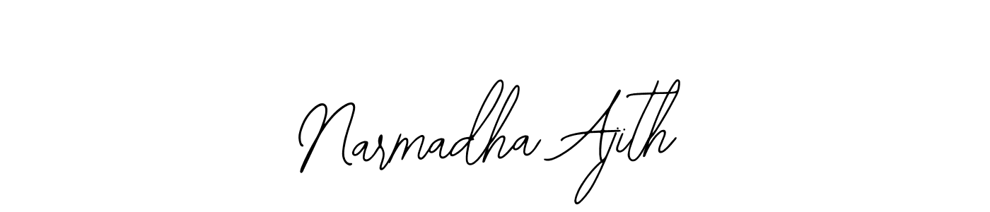 Design your own signature with our free online signature maker. With this signature software, you can create a handwritten (Bearetta-2O07w) signature for name Narmadha Ajith. Narmadha Ajith signature style 12 images and pictures png