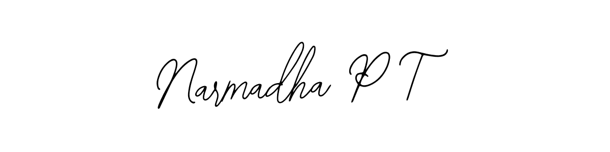 Also You can easily find your signature by using the search form. We will create Narmadha P T name handwritten signature images for you free of cost using Bearetta-2O07w sign style. Narmadha P T signature style 12 images and pictures png