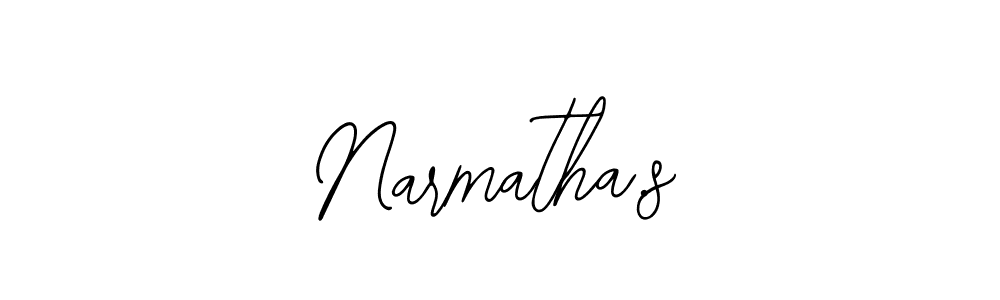 if you are searching for the best signature style for your name Narmatha.s. so please give up your signature search. here we have designed multiple signature styles  using Bearetta-2O07w. Narmatha.s signature style 12 images and pictures png