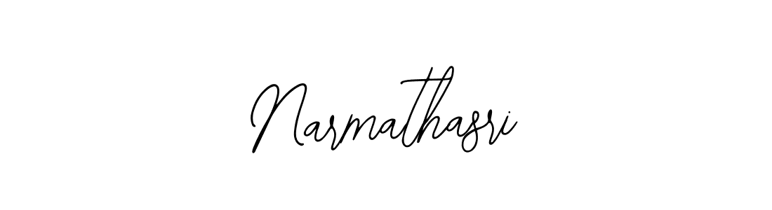 How to make Narmathasri signature? Bearetta-2O07w is a professional autograph style. Create handwritten signature for Narmathasri name. Narmathasri signature style 12 images and pictures png