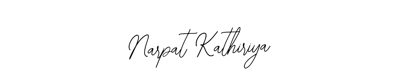 Also we have Narpat Kathiriya name is the best signature style. Create professional handwritten signature collection using Bearetta-2O07w autograph style. Narpat Kathiriya signature style 12 images and pictures png