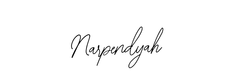 Also You can easily find your signature by using the search form. We will create Narpendyah name handwritten signature images for you free of cost using Bearetta-2O07w sign style. Narpendyah signature style 12 images and pictures png