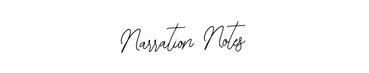 Design your own signature with our free online signature maker. With this signature software, you can create a handwritten (Bearetta-2O07w) signature for name Narration Notes. Narration Notes signature style 12 images and pictures png