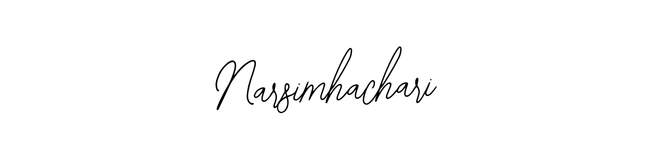 Create a beautiful signature design for name Narsimhachari. With this signature (Bearetta-2O07w) fonts, you can make a handwritten signature for free. Narsimhachari signature style 12 images and pictures png