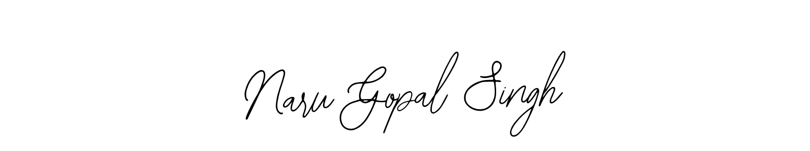 You should practise on your own different ways (Bearetta-2O07w) to write your name (Naru Gopal Singh) in signature. don't let someone else do it for you. Naru Gopal Singh signature style 12 images and pictures png