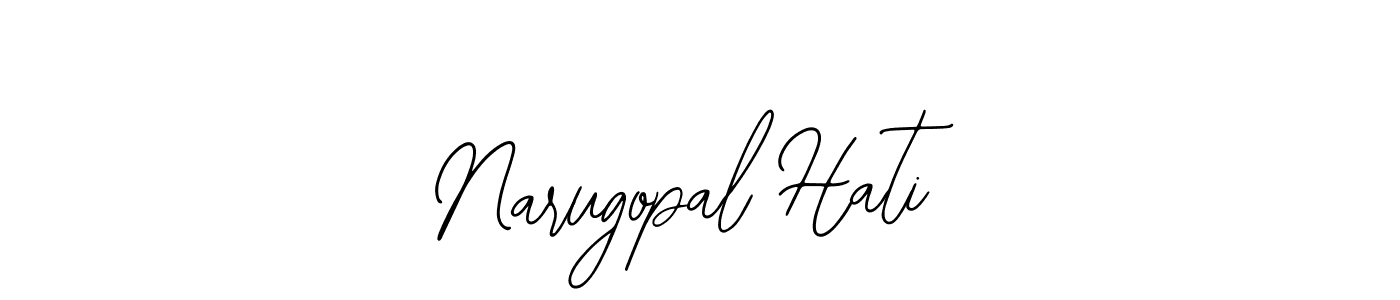 Use a signature maker to create a handwritten signature online. With this signature software, you can design (Bearetta-2O07w) your own signature for name Narugopal Hati. Narugopal Hati signature style 12 images and pictures png