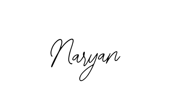 Use a signature maker to create a handwritten signature online. With this signature software, you can design (Bearetta-2O07w) your own signature for name Naryan. Naryan signature style 12 images and pictures png