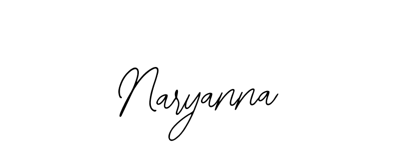 Use a signature maker to create a handwritten signature online. With this signature software, you can design (Bearetta-2O07w) your own signature for name Naryanna. Naryanna signature style 12 images and pictures png