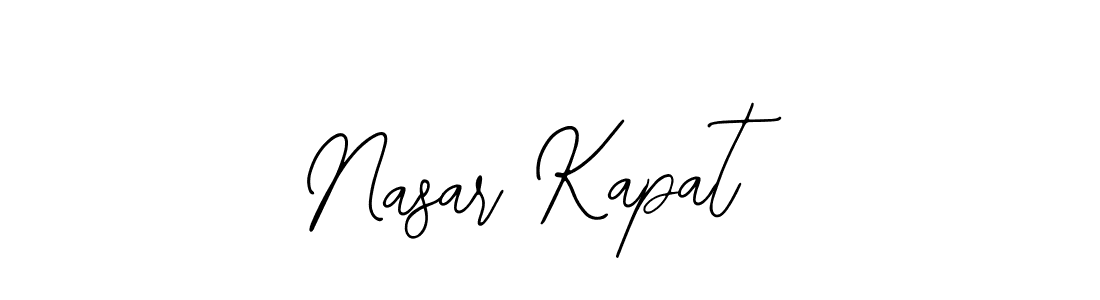Create a beautiful signature design for name Nasar Kapat. With this signature (Bearetta-2O07w) fonts, you can make a handwritten signature for free. Nasar Kapat signature style 12 images and pictures png