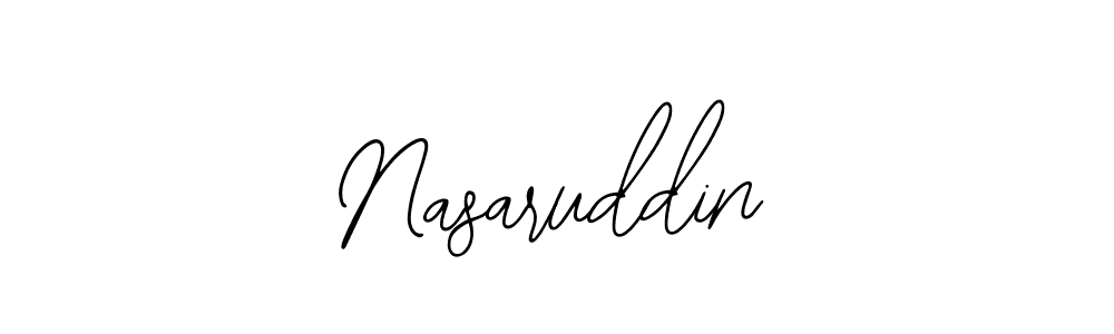 Design your own signature with our free online signature maker. With this signature software, you can create a handwritten (Bearetta-2O07w) signature for name Nasaruddin. Nasaruddin signature style 12 images and pictures png