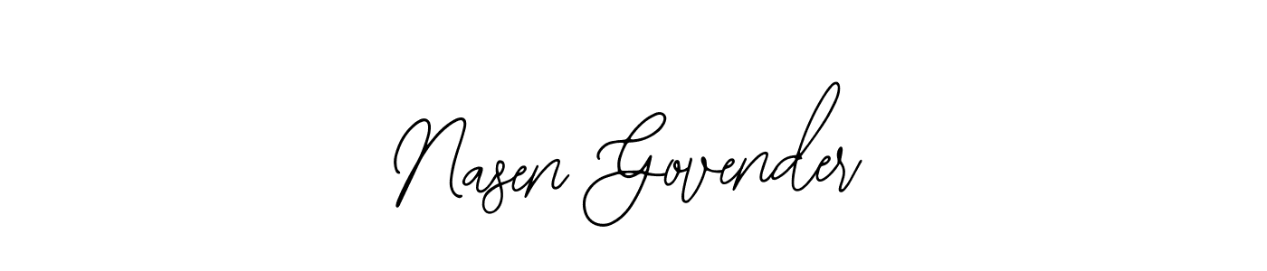 if you are searching for the best signature style for your name Nasen Govender. so please give up your signature search. here we have designed multiple signature styles  using Bearetta-2O07w. Nasen Govender signature style 12 images and pictures png