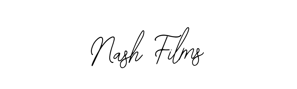 Similarly Bearetta-2O07w is the best handwritten signature design. Signature creator online .You can use it as an online autograph creator for name Nash Films. Nash Films signature style 12 images and pictures png