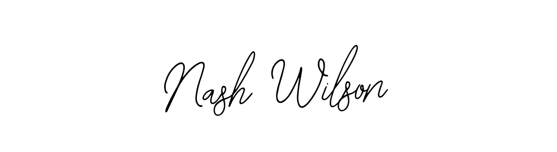 Make a beautiful signature design for name Nash Wilson. With this signature (Bearetta-2O07w) style, you can create a handwritten signature for free. Nash Wilson signature style 12 images and pictures png