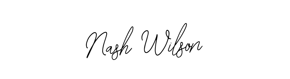 Make a beautiful signature design for name Nash Wilson. With this signature (Bearetta-2O07w) style, you can create a handwritten signature for free. Nash Wilson signature style 12 images and pictures png