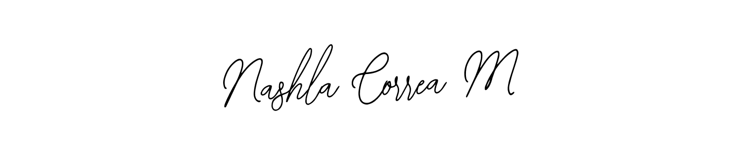 This is the best signature style for the Nashla Correa M name. Also you like these signature font (Bearetta-2O07w). Mix name signature. Nashla Correa M signature style 12 images and pictures png