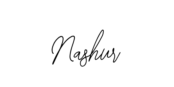 You should practise on your own different ways (Bearetta-2O07w) to write your name (Nashur) in signature. don't let someone else do it for you. Nashur signature style 12 images and pictures png