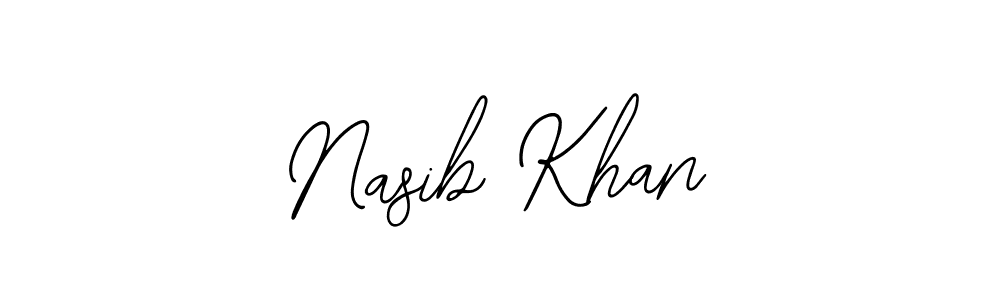 Bearetta-2O07w is a professional signature style that is perfect for those who want to add a touch of class to their signature. It is also a great choice for those who want to make their signature more unique. Get Nasib Khan name to fancy signature for free. Nasib Khan signature style 12 images and pictures png