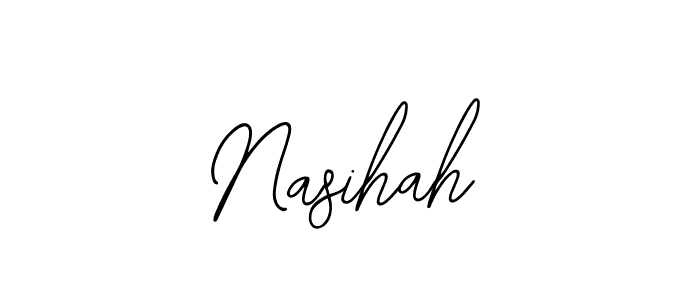 Create a beautiful signature design for name Nasihah. With this signature (Bearetta-2O07w) fonts, you can make a handwritten signature for free. Nasihah signature style 12 images and pictures png