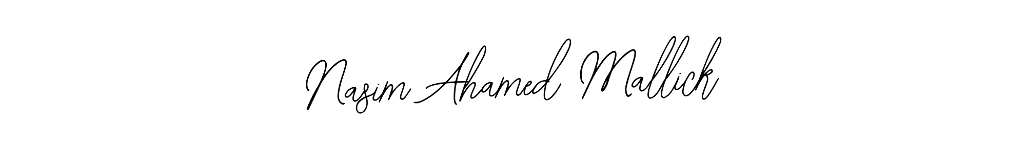 How to make Nasim Ahamed Mallick name signature. Use Bearetta-2O07w style for creating short signs online. This is the latest handwritten sign. Nasim Ahamed Mallick signature style 12 images and pictures png
