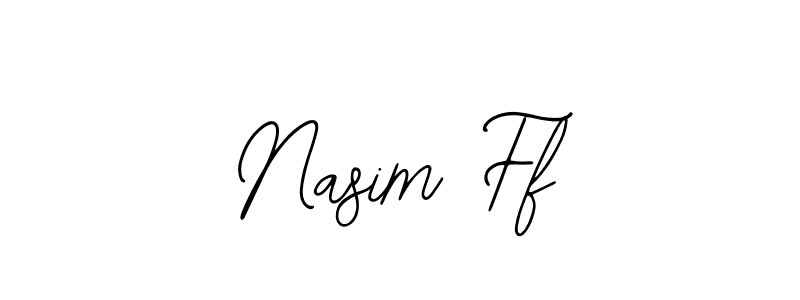 if you are searching for the best signature style for your name Nasim Ff. so please give up your signature search. here we have designed multiple signature styles  using Bearetta-2O07w. Nasim Ff signature style 12 images and pictures png