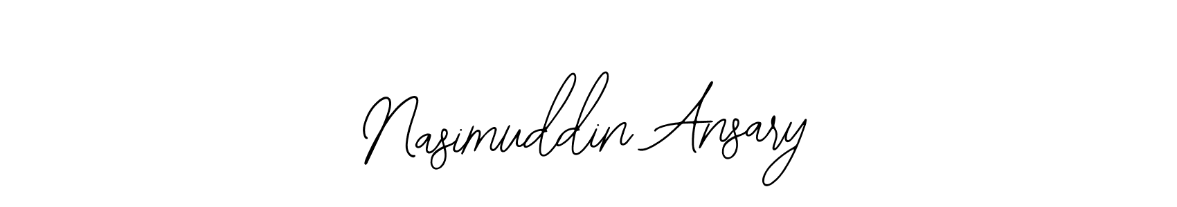 You should practise on your own different ways (Bearetta-2O07w) to write your name (Nasimuddin Ansary) in signature. don't let someone else do it for you. Nasimuddin Ansary signature style 12 images and pictures png