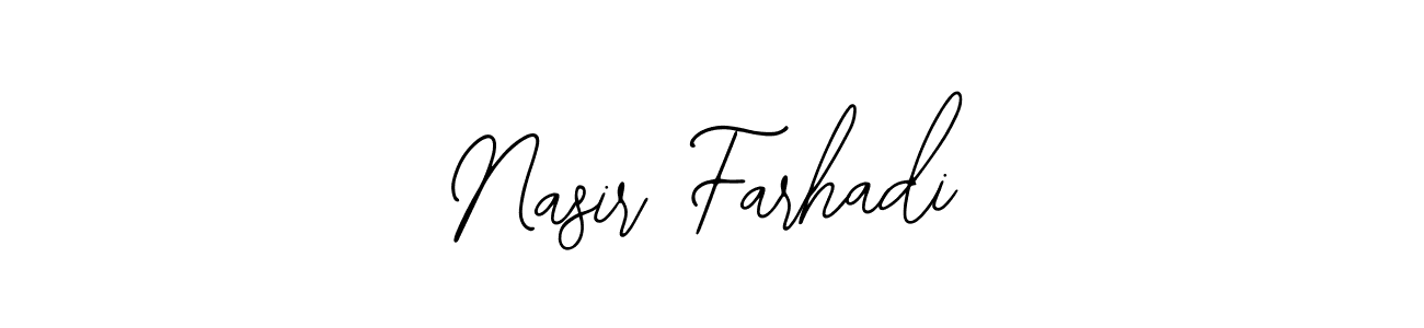 You should practise on your own different ways (Bearetta-2O07w) to write your name (Nasir Farhadi) in signature. don't let someone else do it for you. Nasir Farhadi signature style 12 images and pictures png