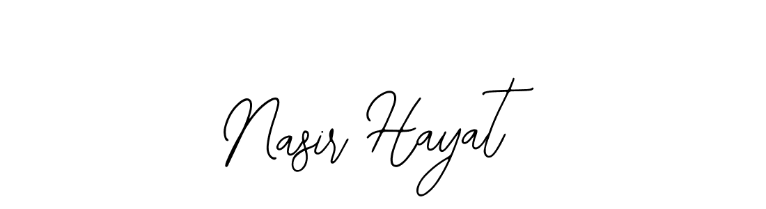 Create a beautiful signature design for name Nasir Hayat. With this signature (Bearetta-2O07w) fonts, you can make a handwritten signature for free. Nasir Hayat signature style 12 images and pictures png
