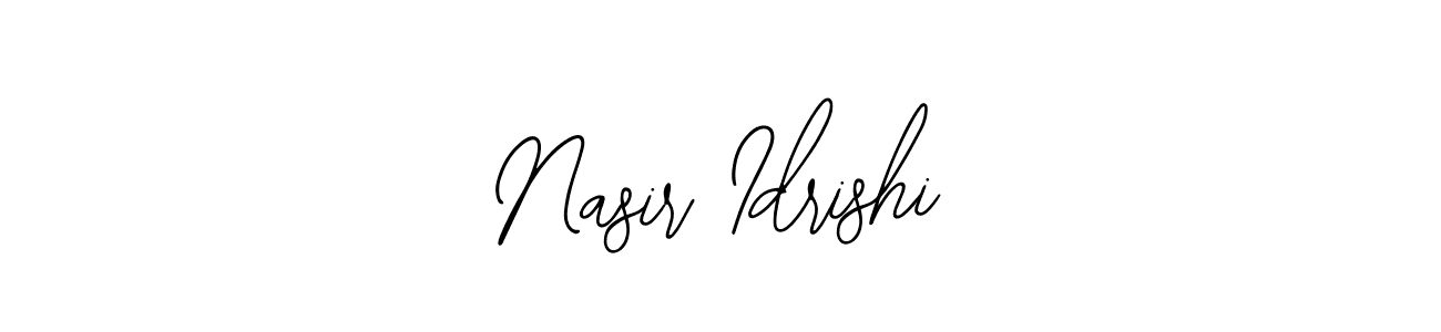 You should practise on your own different ways (Bearetta-2O07w) to write your name (Nasir Idrishi) in signature. don't let someone else do it for you. Nasir Idrishi signature style 12 images and pictures png