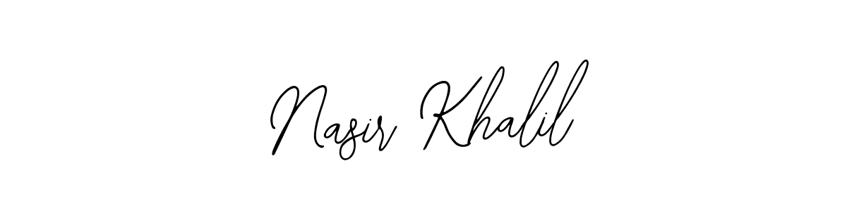 Similarly Bearetta-2O07w is the best handwritten signature design. Signature creator online .You can use it as an online autograph creator for name Nasir Khalil. Nasir Khalil signature style 12 images and pictures png
