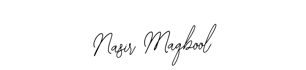 How to make Nasir Maqbool signature? Bearetta-2O07w is a professional autograph style. Create handwritten signature for Nasir Maqbool name. Nasir Maqbool signature style 12 images and pictures png