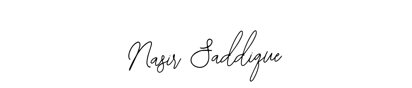 Make a beautiful signature design for name Nasir Saddique. Use this online signature maker to create a handwritten signature for free. Nasir Saddique signature style 12 images and pictures png